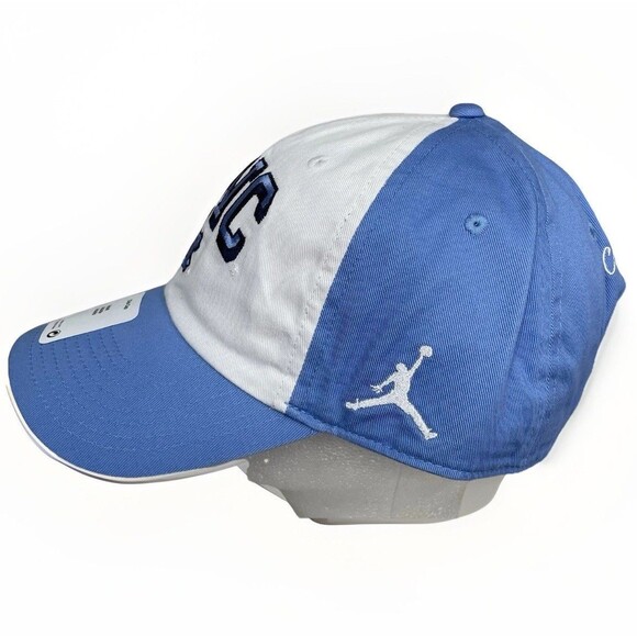 North Carolina Tar Heels UNC Nike Script Strap Club Hat Jordan Jumpman Blue New - Picture 5 of 7